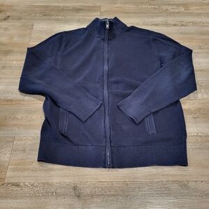 GAP Full Zip Cardigan Sweater Jacket Navy Mens Large